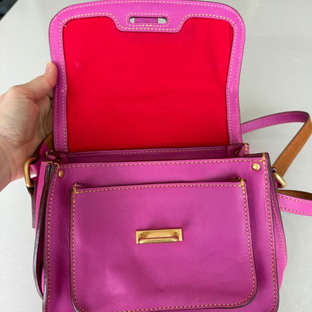 Dooney & Bourke Violet Florentine Leather Crossbody Bag - Picture 3 of 14